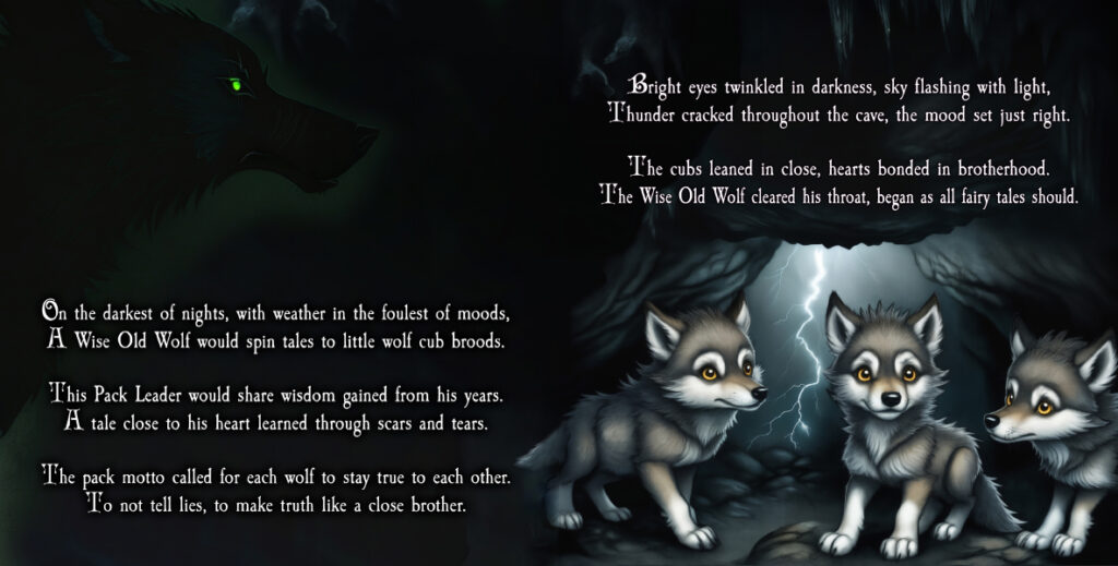 The Wolf Who Cried Boy Book Art