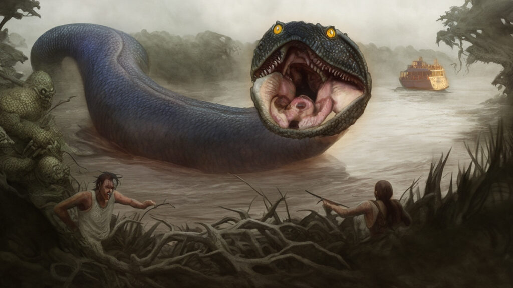 Giant Anaconda Monster Art